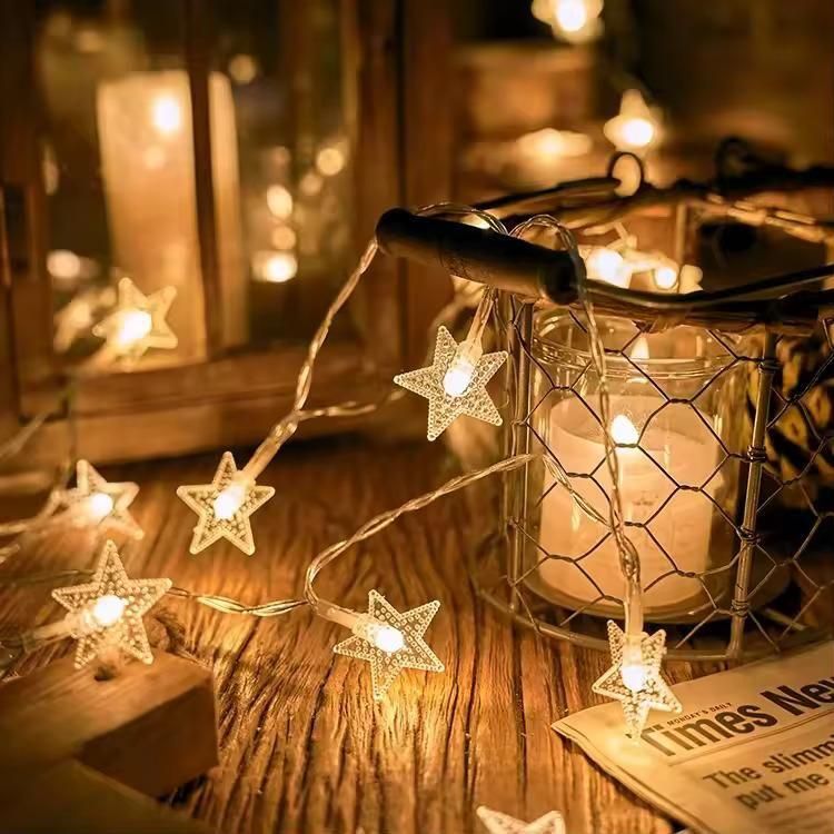 GlowStar™ Aesthetic LED Star String Lights