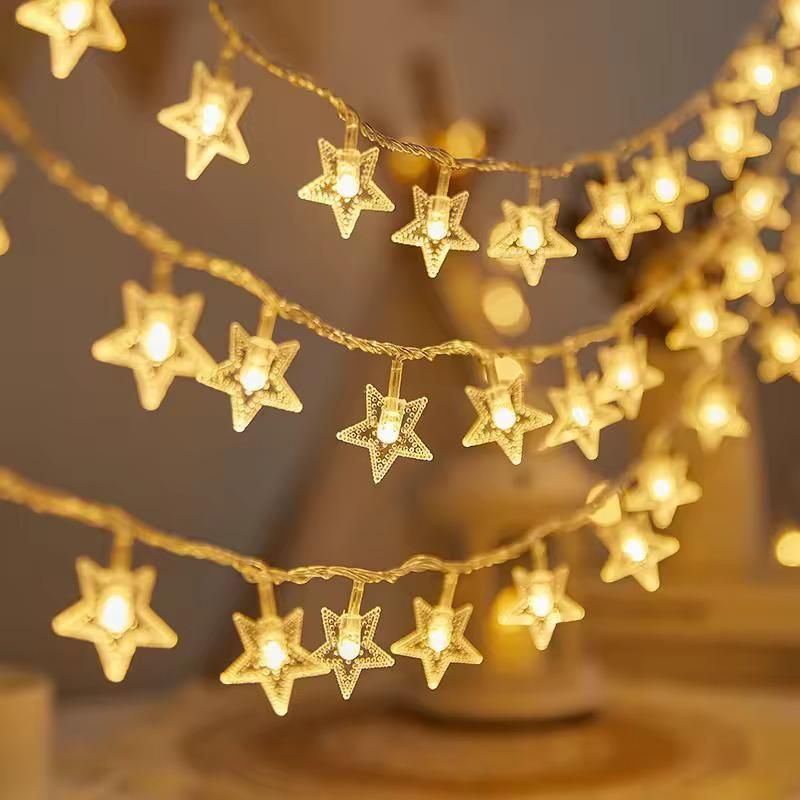 GlowStar™ Aesthetic LED Star String Lights